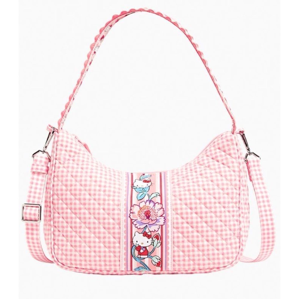 Vera Bradley
Frannie Crescent Crossbody Bag in Hello Kitty Gingham - Picture 2 of 13